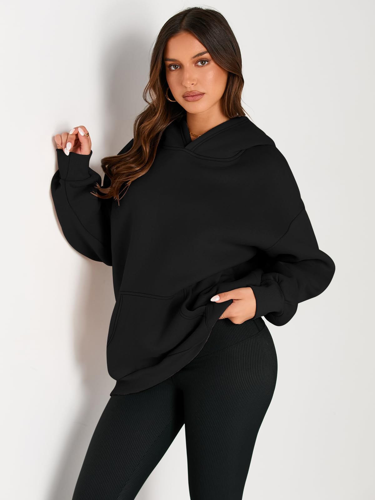 Womens Oversized Hoodies Fleece Sweatshirts Long Sleeve Sweaters Pullover Fall Outfits