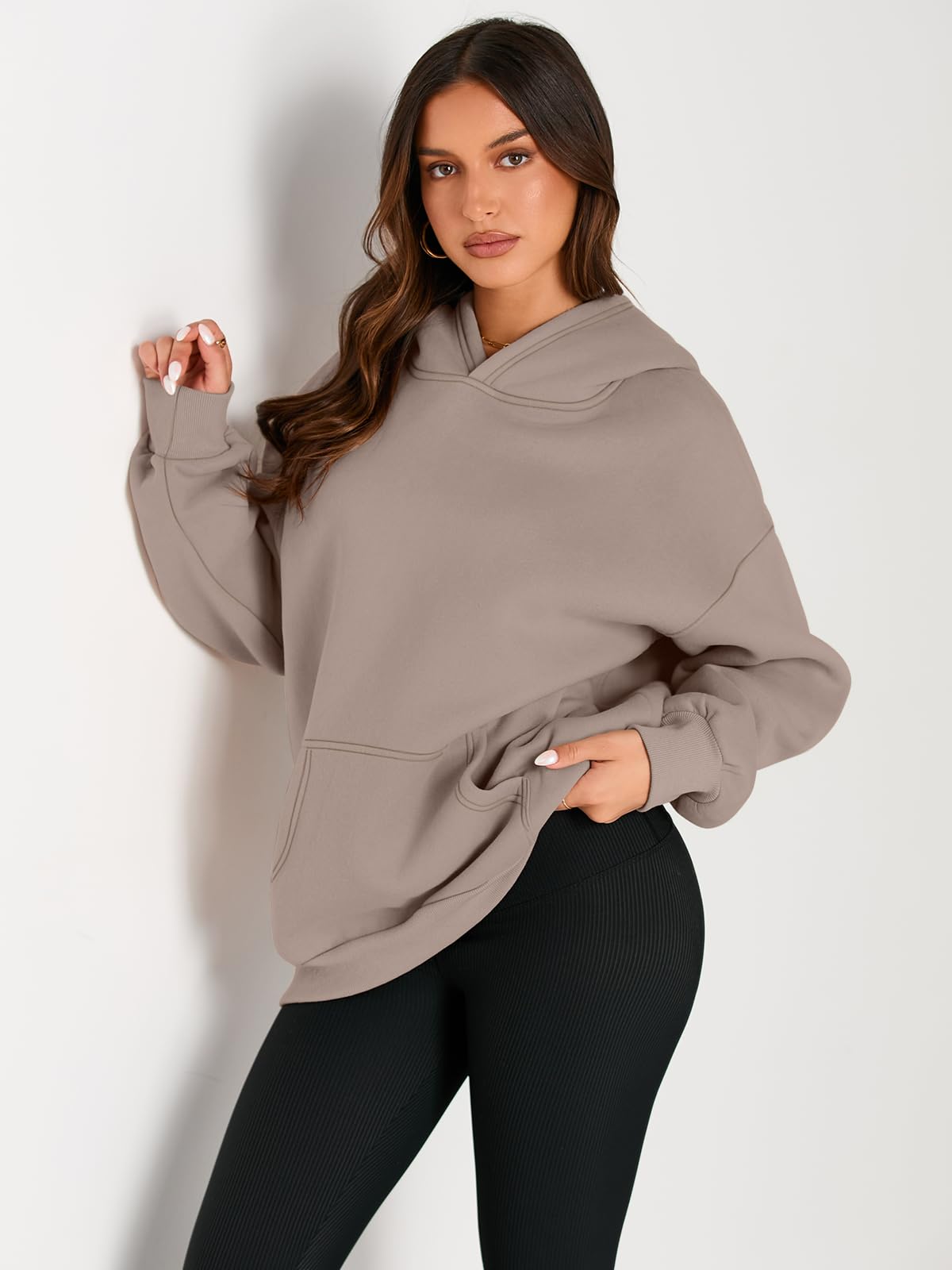 Womens Oversized Hoodies Fleece Sweatshirts Long Sleeve Sweaters Pullover Fall Outfits