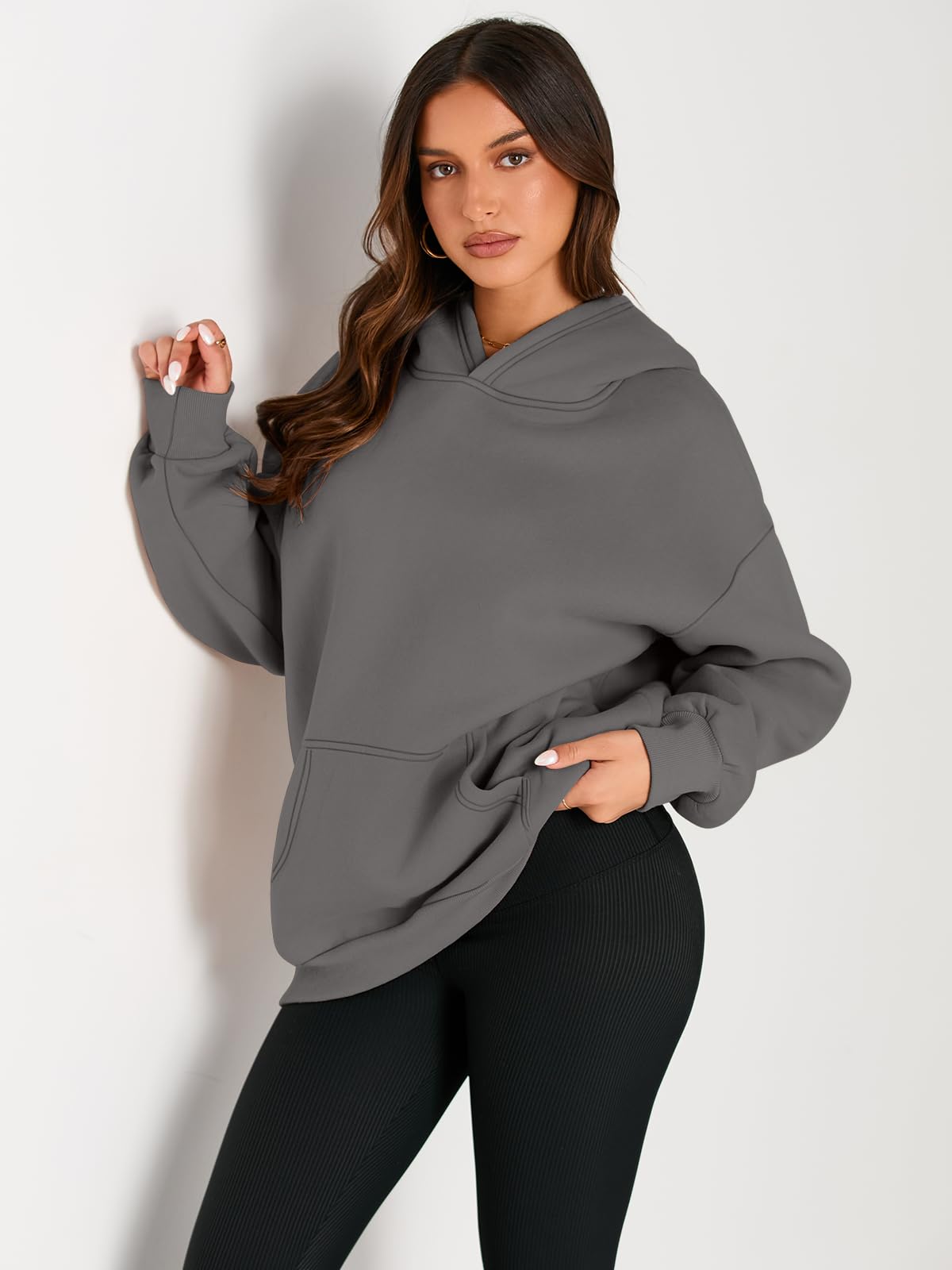 Womens Oversized Hoodies Fleece Sweatshirts Long Sleeve Sweaters Pullover Fall Outfits