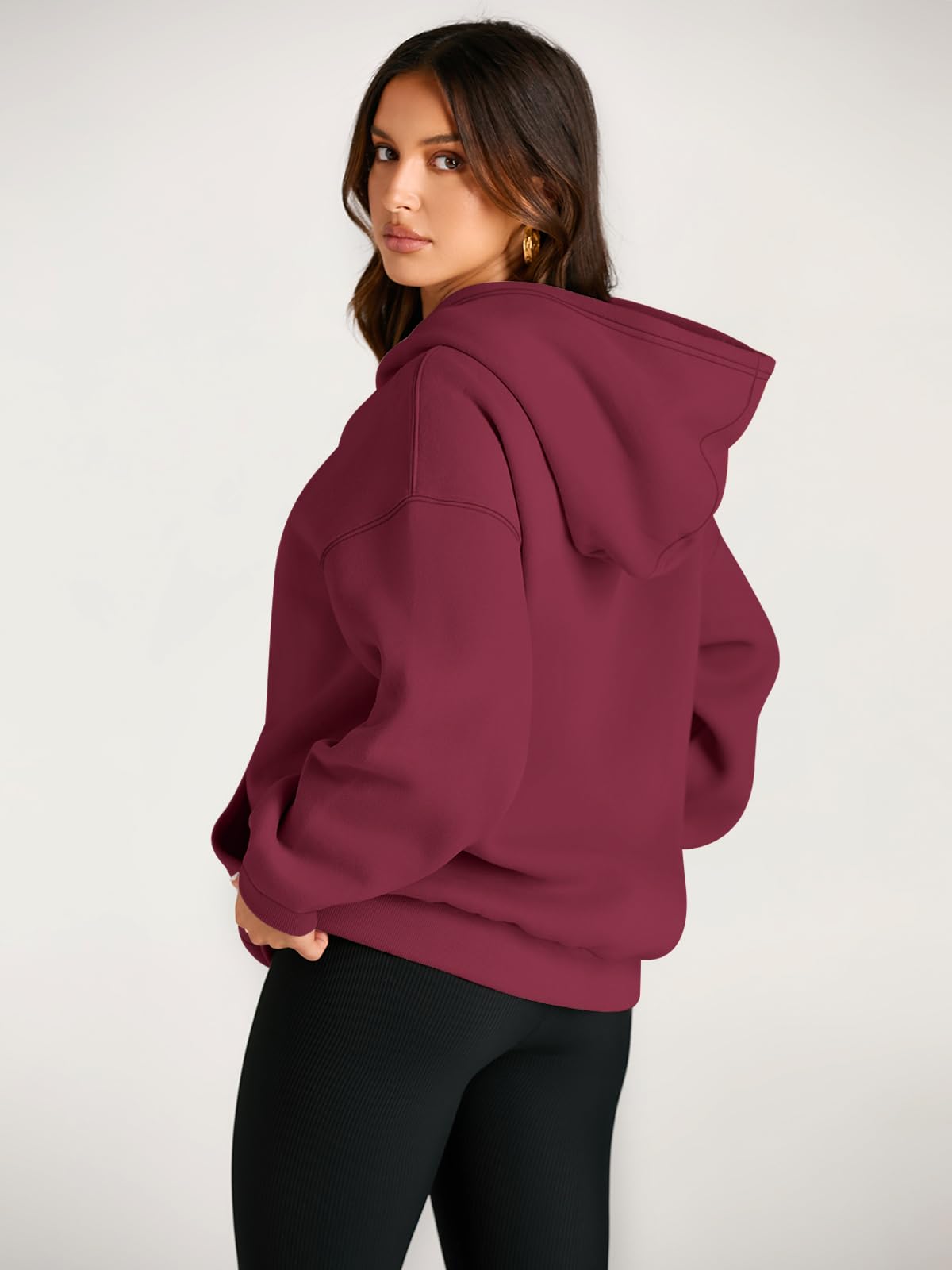 Womens Oversized Hoodies Fleece Sweatshirts Long Sleeve Sweaters Pullover Fall Outfits
