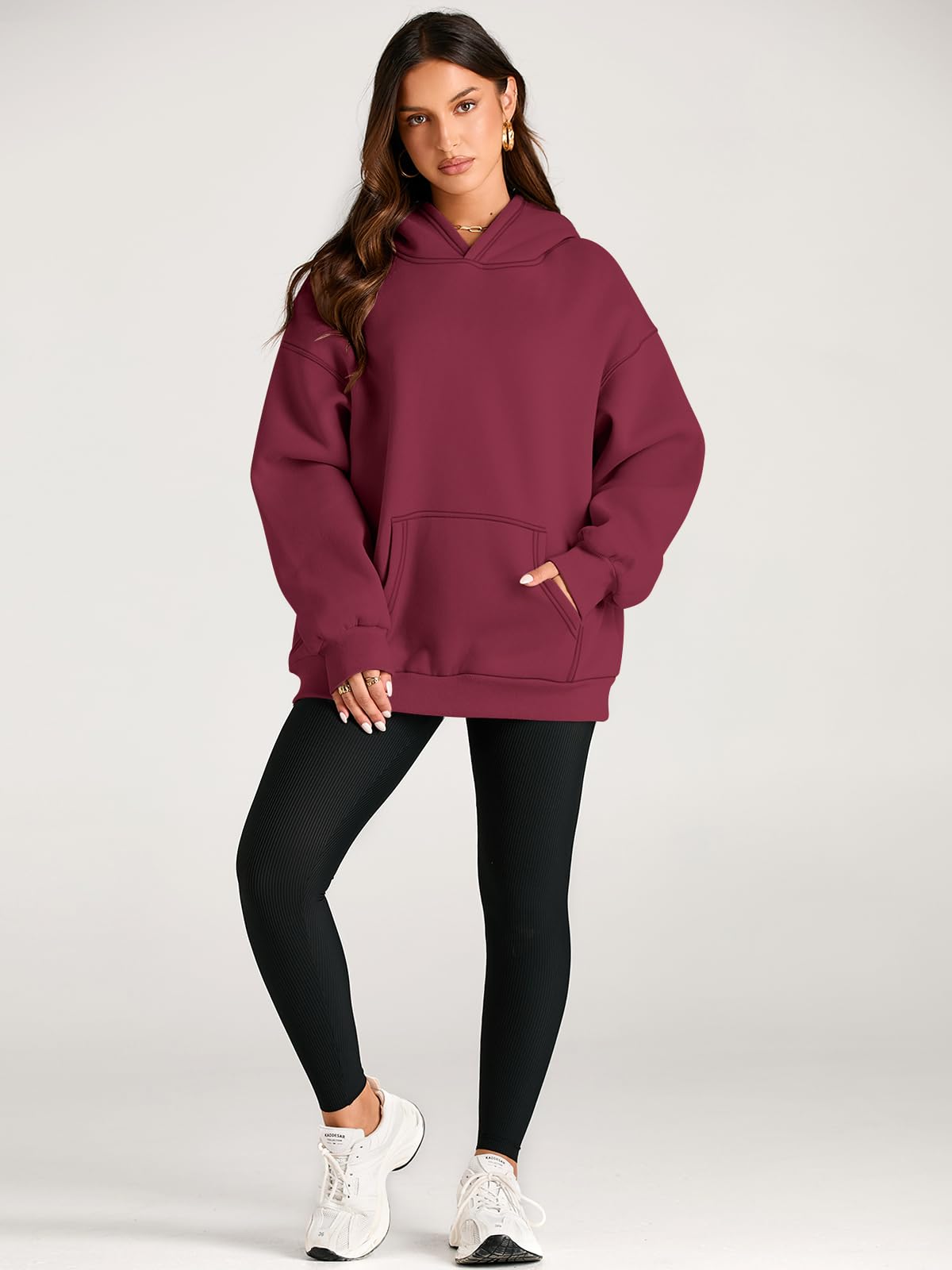 Womens Oversized Hoodies Fleece Sweatshirts Long Sleeve Sweaters Pullover Fall Outfits