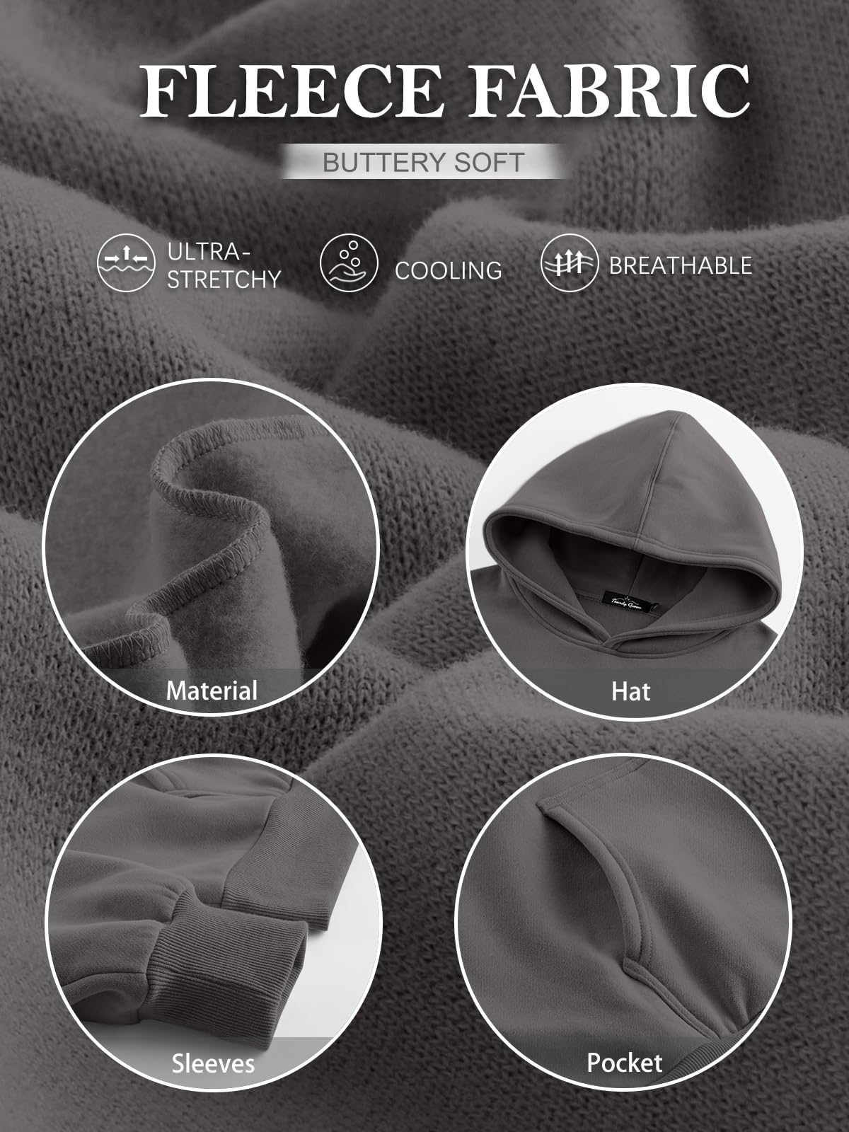 Womens Oversized Hoodies Fleece Sweatshirts Long Sleeve Sweaters Pullover Fall Outfits