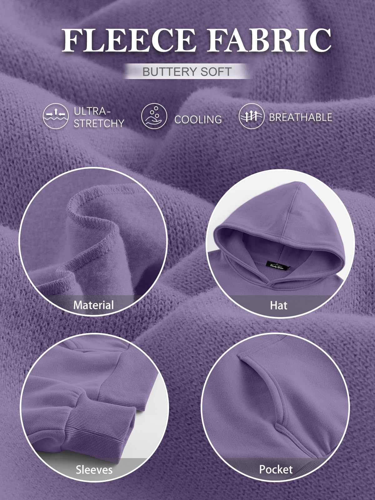Womens Oversized Hoodies Fleece Sweatshirts Long Sleeve Sweaters Pullover Fall Outfits