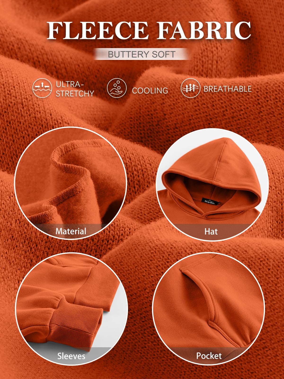 Womens Oversized Hoodies Fleece Sweatshirts Long Sleeve Sweaters Pullover Fall Outfits