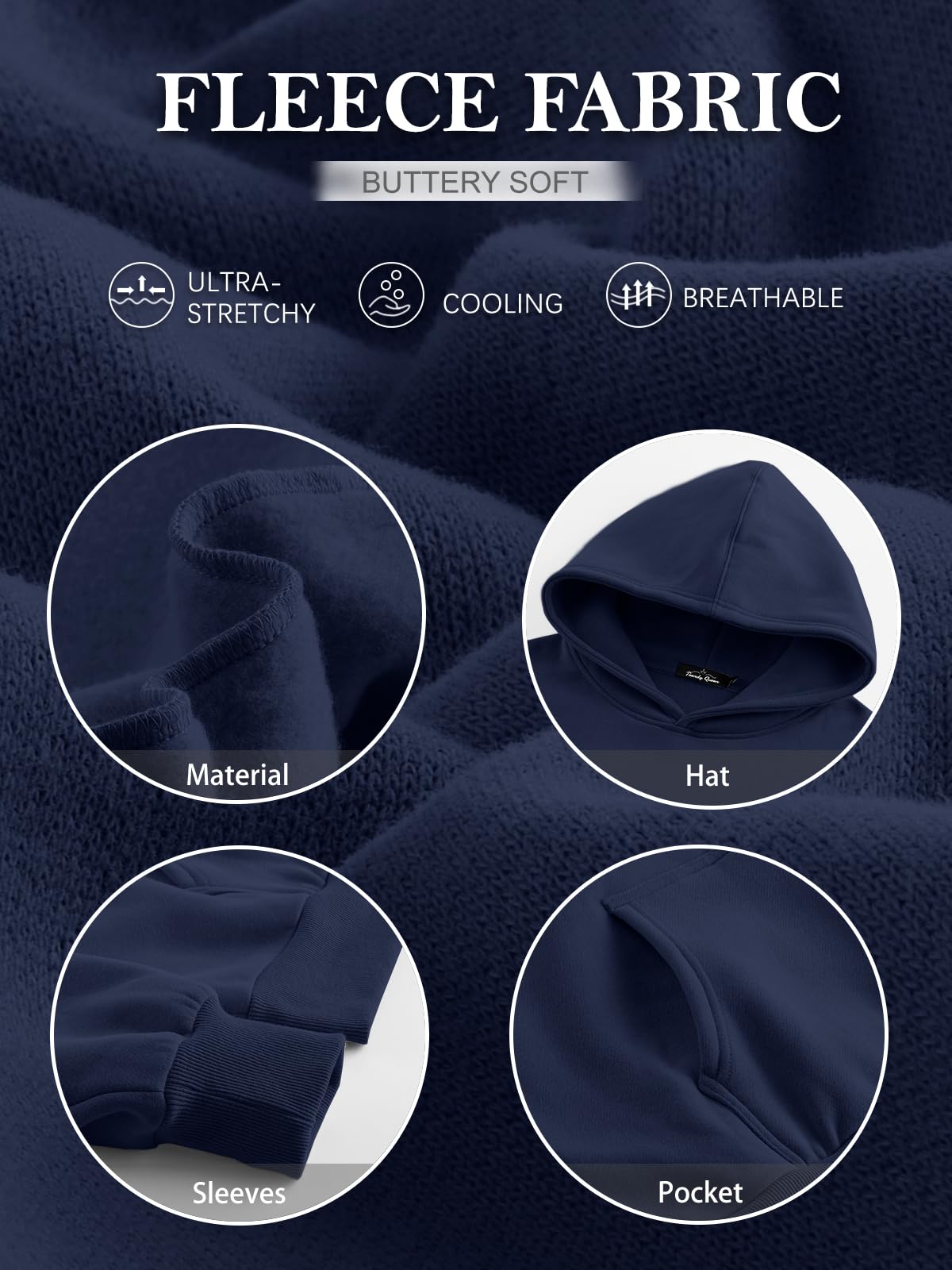 Womens Oversized Hoodies Fleece Sweatshirts Long Sleeve Sweaters Pullover Fall Outfits